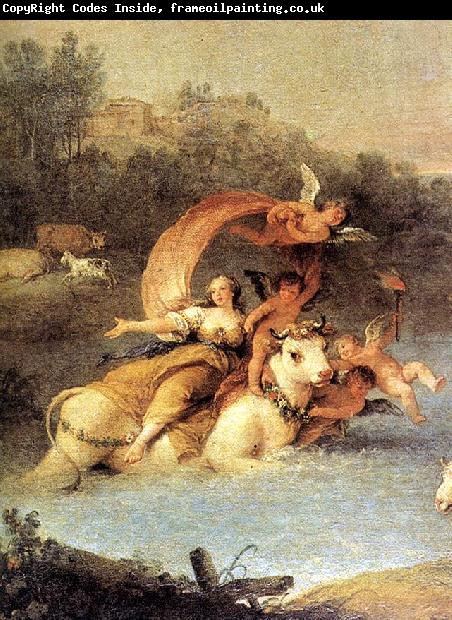 ZUCCARELLI  Francesco The Rape of Europa (detail)